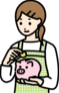 親子のイラスト